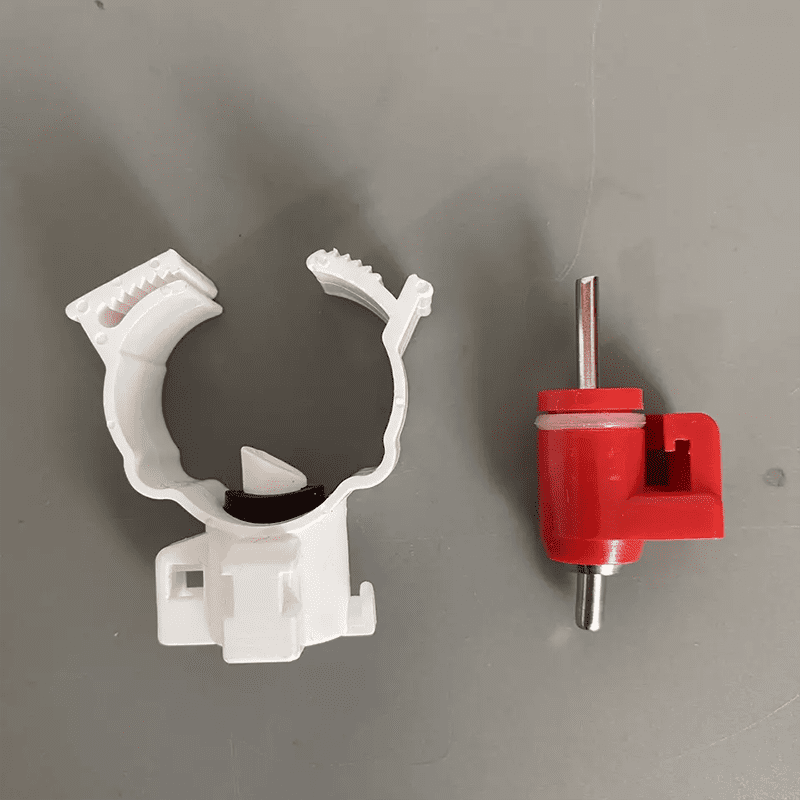 Bebedero para pollos, tetina para granja avícola, bebedero automático para aves y pollos con tarjeta, bebedero con tetina para pollos, LM-42