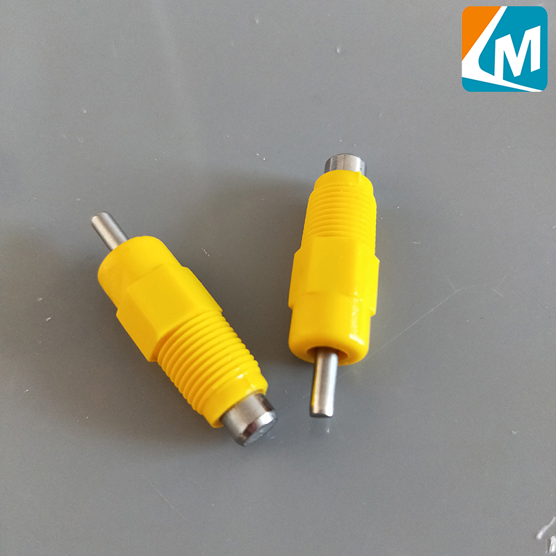 Bebedero de pezón de plástico y SS para línea de agua potable de pollo, bebederos para animales LM-13, ventas de fábrica