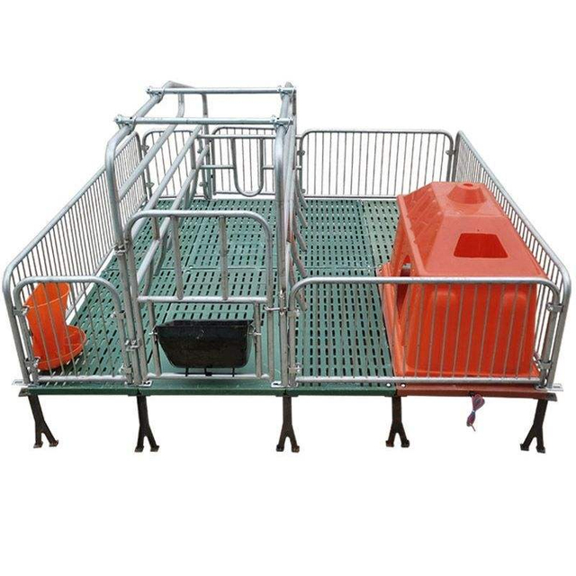  2 unidades de jaulas de parto para cerdas o cama de corral de parto para cerdas individuales, caja de gestación para cerdos, jaula para cerdos, equipo de granja porcina
