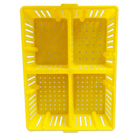 Jaulas de plástico para transporte de pollitos, cajas de transporte para aves de corral, jaula de transferencia, cubos para pollos, caja de transporte para pollitos, LMC-12