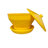 Alimentador automático Turbo para pollitos, comederos para pollos de 6kg, cubo de alimentación de plástico para aves de corral, LM-109 para gallinero