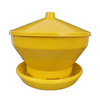 Alimentador automático Turbo para pollitos, comederos para pollos de 6kg, cubo de alimentación de plástico para aves de corral, LM-109 para gallinero