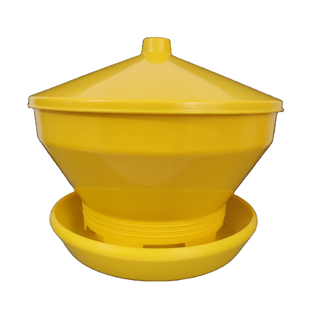 Alimentador automático Turbo para pollitos, comederos para pollos de 6kg, cubo de alimentación de plástico para aves de corral, LM-109 para gallinero