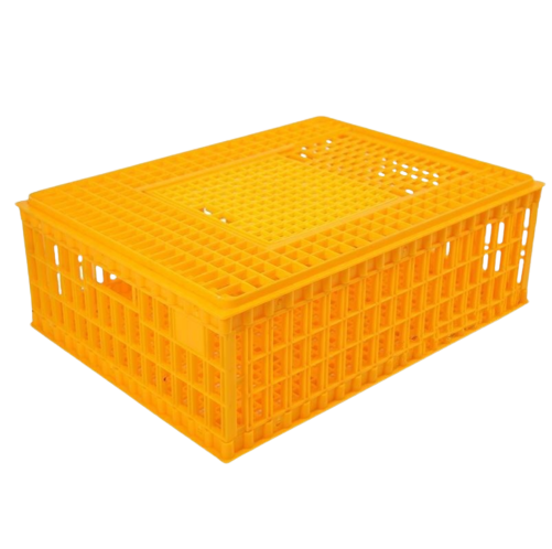 Jaula de transporte para pollos vivos, caja de volumen de aves de corral, caja de transporte plegable de plástico para pato, pollo, Paloma, LM-89