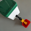 Bebedero de agua estilo válvula de flotador cuadrado lubricante, tazas para aves de corral, pollo o pájaros, tetina de bebedero con taza, taza para beber pollo, LM-36