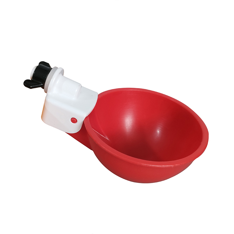 Gran oferta de fábrica, equipo de granja de pollos, tazón de agua para pollos, bebedero para aves de corral naranja/azul, taza para Paloma, pájaro, pollo, codorniz, LM-37
