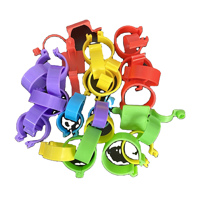 Anillos ajustables para patas de pollo, anillos de tobillo de pollo con clip multicolor, anillos para patas de pollo para aves de corral, patos, pollitos, palomas de Guinea, ganso, aves de juego LMA-09