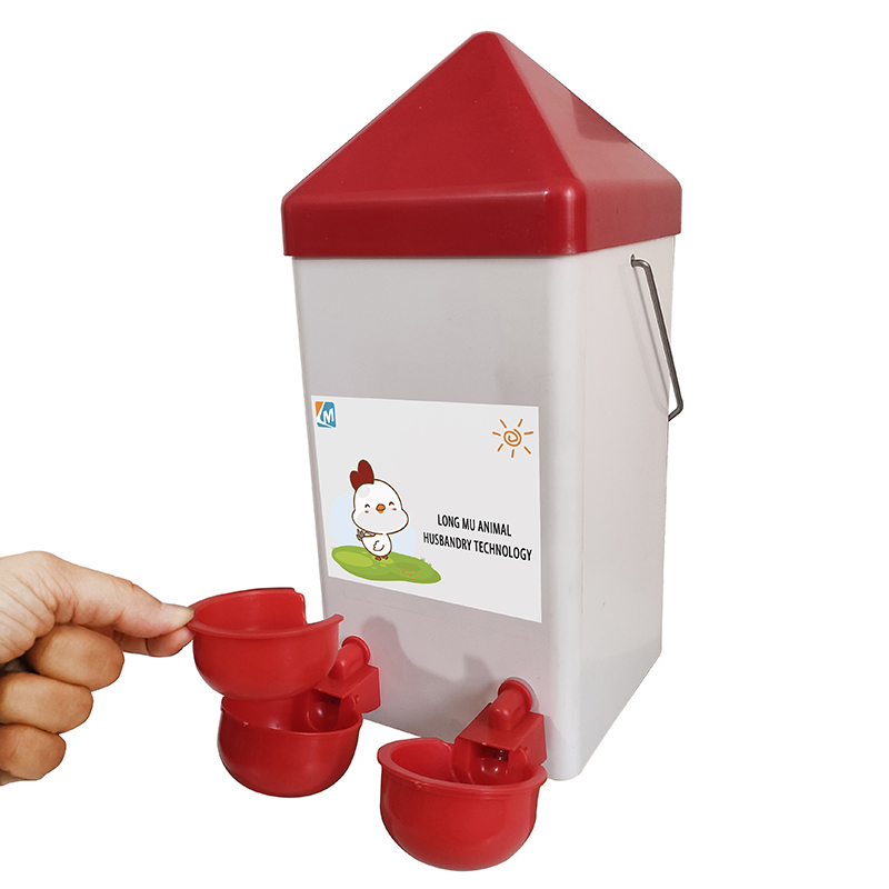 Alimentador de aves de corral de alta calidad, barril de plástico, cubo, dispositivos de alimentación y bebida automáticos para granja, bricolaje, LM-101-105