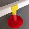 Taza de goteo de pezón de plástico redonda, taza colgante automática para agua potable, taza de agua para pollo, taza de goteo para aves de corral, LM-64