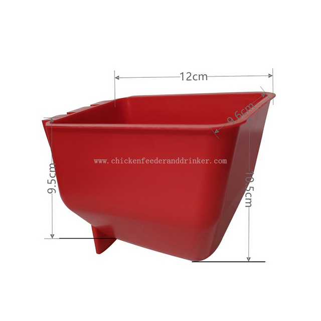 Alimentador de aves de corral de plástico, taza de alimentación de alimentos para aves de corral, palomas, loros, periquitos, jaula LMB-22