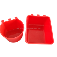 Bebedero para aves de corral, comedero para pollos, taza de alimentación para palomas, tolva de semillas de plástico para pájaros LMB-11