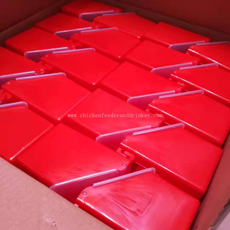 Alimentador de aves de corral, alimentador de aves de corral, doble taza, PP, dos agujeros, para alimentación en jaula, LMB-07