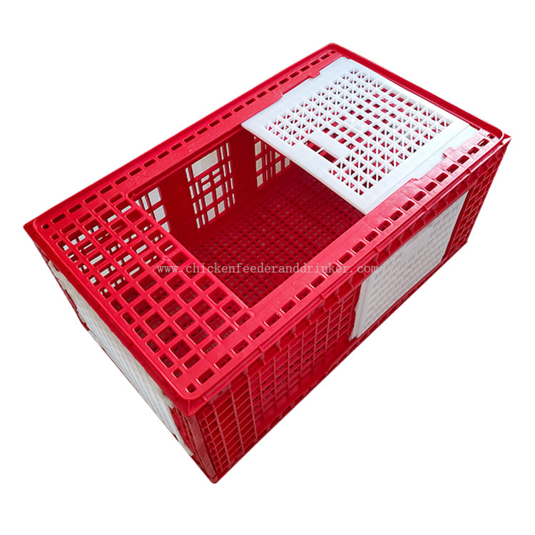 Jaula plegable de LMC-04, jaula de transporte para aves de corral vivas, caja para gansos, jaula para transporte de aves de corral de pavo