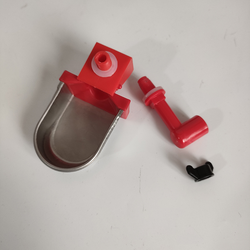 Equipos automáticos para aves de corral KIT de bebederos para animales pequeños/mascotas/conejitos/hurones/pollos/hámster/cobayas Vaso metálico para beber roedores LM-120