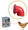 Accesorios para gallinero, comederos automáticos para aves de corral, comederos metálicos a prueba de lluvia para exteriores, para aves de corral, LM-132 para pollitos