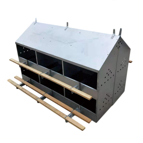 Nido de pollo de hoja de acero con 24 agujeros, gallinero ponedor, caja nido para ponedora de huevos, granja avícola, gallinero duradero, LMA-19