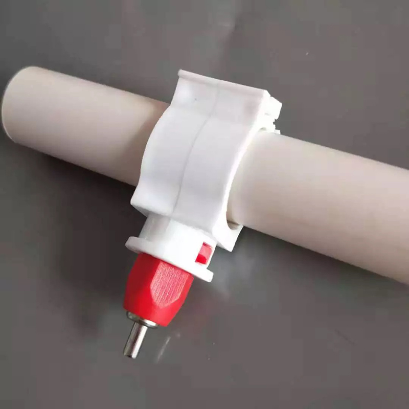 Comederos y bebederos automáticos para aves de corral, bebederos para tetina con soporte para granja de pollos, LM-44 para beber de tubo redondo de 25mm