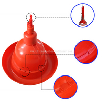 Nuevo diseño, duradero, ahorro de espacio, bebedero automático para aves de corral Plasson Bell para pollos LM-69