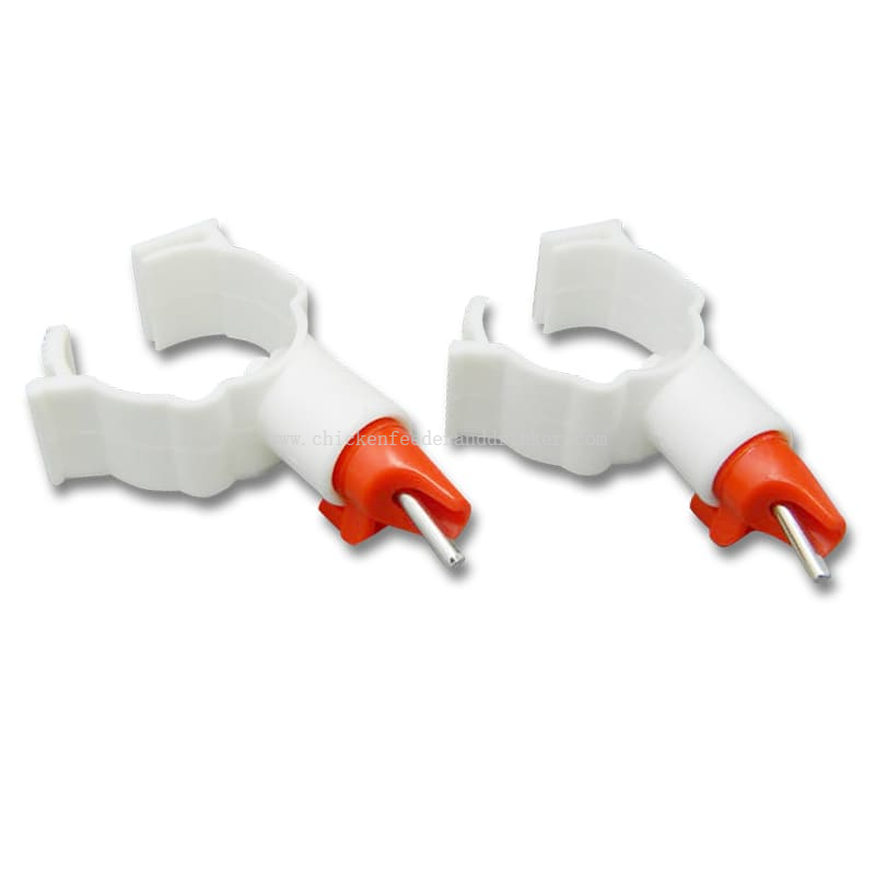 Bebedero automático con tetina para pato para aves de corral, equipo de cría de animales, bebedero con tetina de agua con Clips, bebedero con tetina para pato