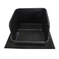 LMA-06 Equipo avícola de PP negro, nido de pato, caja nido de pato para granja avícola, granja ponedora de patos