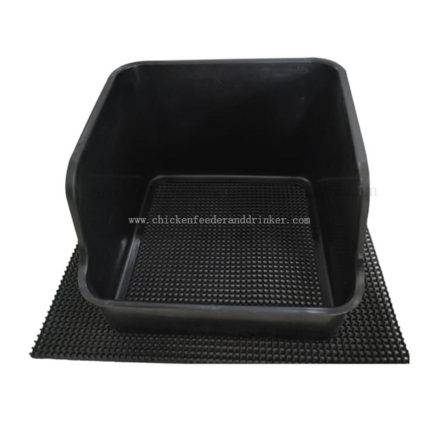 LMA-06 Equipo avícola de PP negro, nido de pato, caja nido de pato para granja avícola, granja ponedora de patos