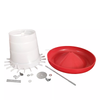 Bebedero para pollos con asa de 4L y 8L, cubo de agua con patas, 3kg, 5kg, 8kg, cubo para alimentación de aves de corral, dispositivos de alimentación automática para gallinero, bebedero y alimentador para pollos