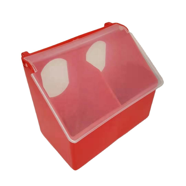 Comedero para palomas de plástico colgante con 2 agujeros LMB-07