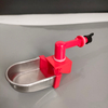 Equipos automáticos para aves de corral KIT de bebederos para animales pequeños/mascotas/conejitos/hurones/pollos/hámster/cobayas Vaso metálico para beber roedores LM-120