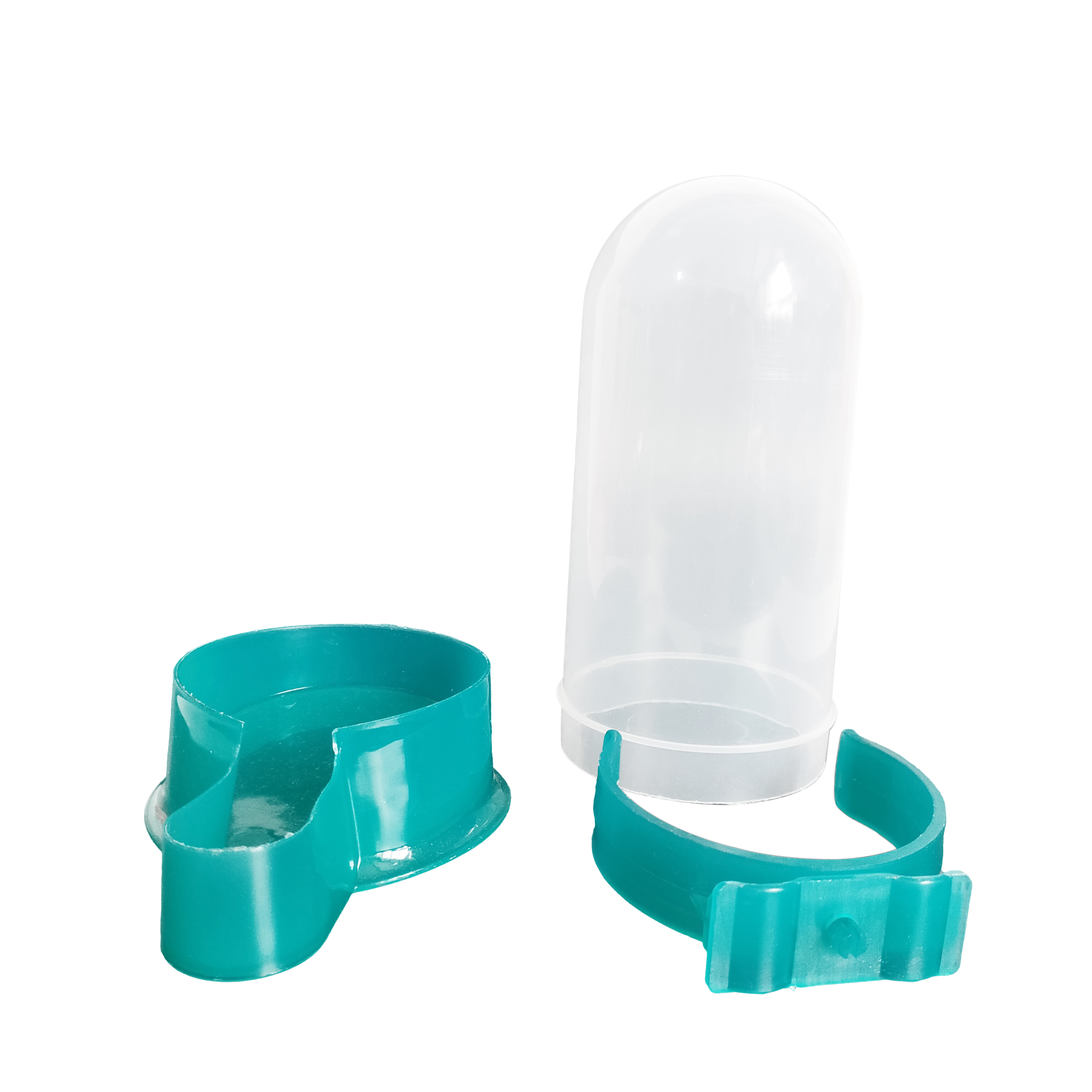 Bebedero de agua para pájaros de plástico, bebedero y alimentador para pájaros, palomas, codornices, jaula para loros, LMB-20 de cría