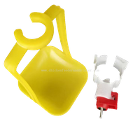 Taza de agua lubricante con dos brazos, taza de goteo de agua para aves de corral, tubería cuadrada, línea de agua lubricante, equipo de cría de aves de corral, LM-63