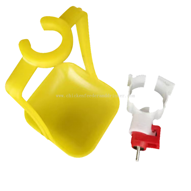 Taza de agua lubricante con dos brazos, taza de goteo de agua para aves de corral, tubería cuadrada, línea de agua lubricante, equipo de cría de aves de corral, LM-63