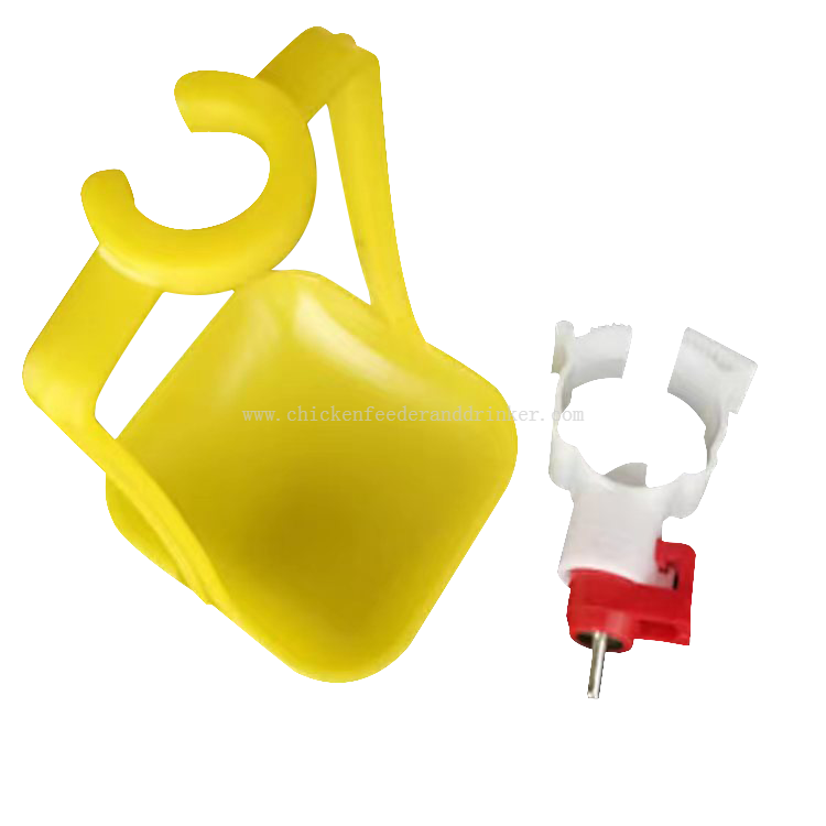 Taza de agua lubricante con dos brazos, taza de goteo de agua para aves de corral, tubería cuadrada, línea de agua lubricante, equipo de cría de aves de corral, LM-63