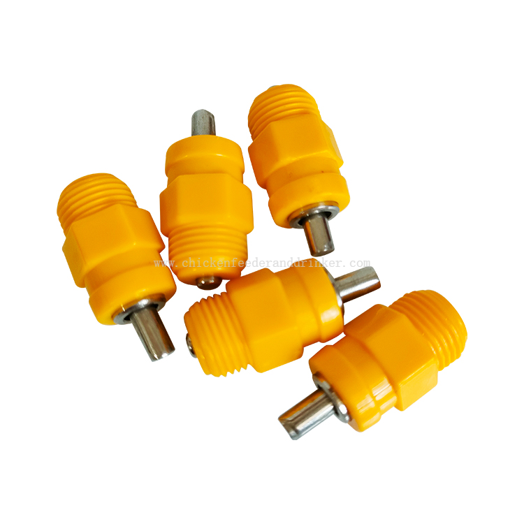 Bebederos para aves de corral Tetina para línea de bebederos y línea de alimentación Tetina para bebederos de pollos para pollos Pollitos de engorde Gallinas ponedoras Granjas
