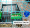 Comedero colgante para palomas, taza, comedero para pájaros, equipo para aves de corral, accesorios de alimentación para pollo, codorniz, palomas, LMB-18