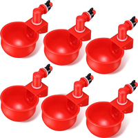 Bebedero automático para pollos, taza para equipos de granja de pollos, taza de agua potable para aves, palomas, codornices, LM-39