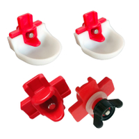 Bebedero con tetina para pollo de montaje lateral horizontal Tetinas de agua para aves de corral con tuerca arandela y vaso para bebedero Bebedero automático para granjas avícolas Bebedero para pollos LM-134/LM-31