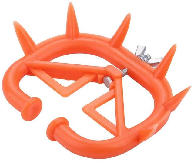 Anillo para la nariz de vaca, herramienta de destete de plástico rojo para animales de granja, ganado, destete, para prevenir la succión
