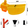 Bebedero automático para pollos, bebederos para tetina para aves de corral, bebedero para palomas y codornices, para tubo de agua LMB-08