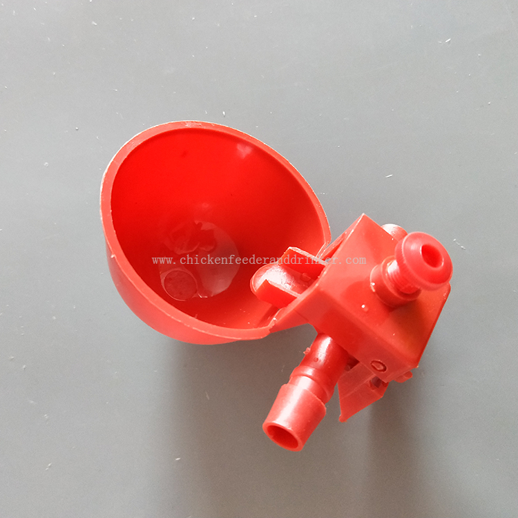 Bebedero y bebedero de plástico para aves de corral, bebedero automático de buena calidad, taza para tetina de agua para pollos, LMB-09