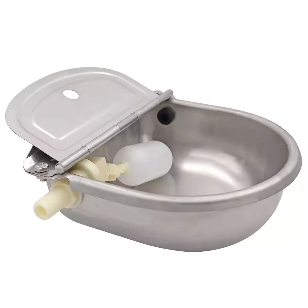 Cuenco de agua automático para vacas, bebedero de acero inoxidable para ganado, cuenco de agua potable para caballos, bebedero para ganado y ovejas